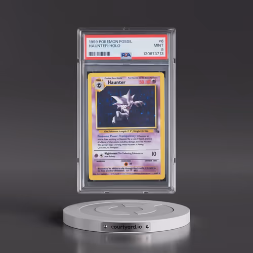 1999 Pokémon Fossil #6 Haunter - Holo (PSA 9 MINT)