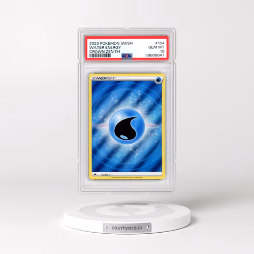 2023 Pokémon Sword and Shield Crown Zenith #154 Water Energy (PSA 10 GEM MINT)