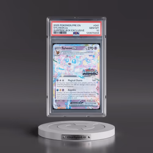 2025 Pokémon Pre EN-Prismatic Evolutions #041 Sylveon EX - Holo Surprise Box Exclusive (PSA 10 GEM M