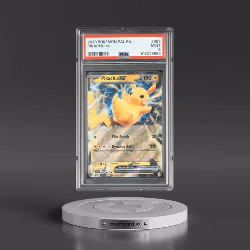 2023 Pokémon Pal EN-Paldea Evolved #063 Pikachu EX - Holo (PSA 9 MINT)