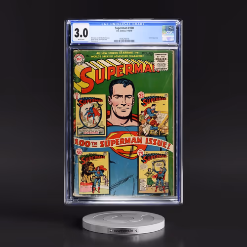 Superman #100 CGC 3.0 White Pages (DC Comics, 9-10/55)