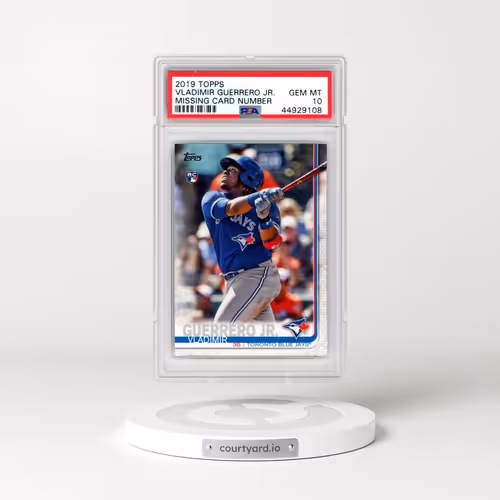 2019 Topps Vladimir Guerrero Jr. - Missing Card Number (PSA 10 GEM MINT)