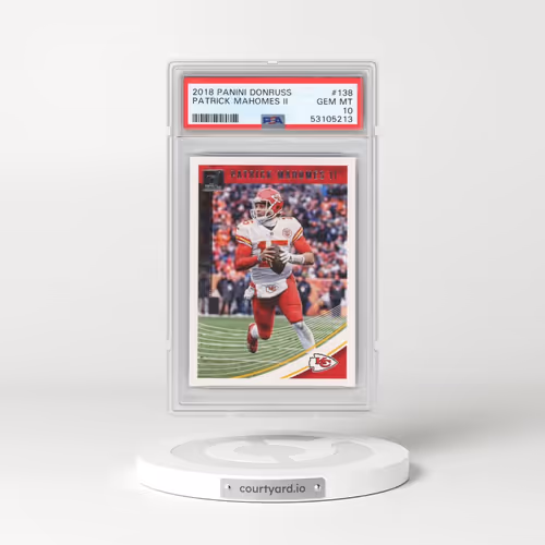 2018 Panini Donruss #138 Patrick Mahomes II (PSA 10 GEM MINT)