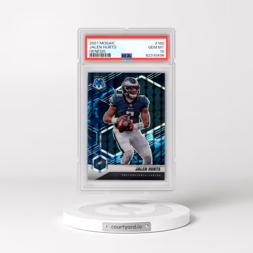 2021 Panini Mosaic #160 Jalen Hurts - Genesis (PSA 10 GEM MINT)