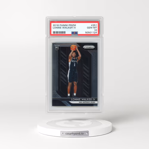 2018 Panini Prizm #251 Lonnie Walker IV (PSA 10 GEM MINT)