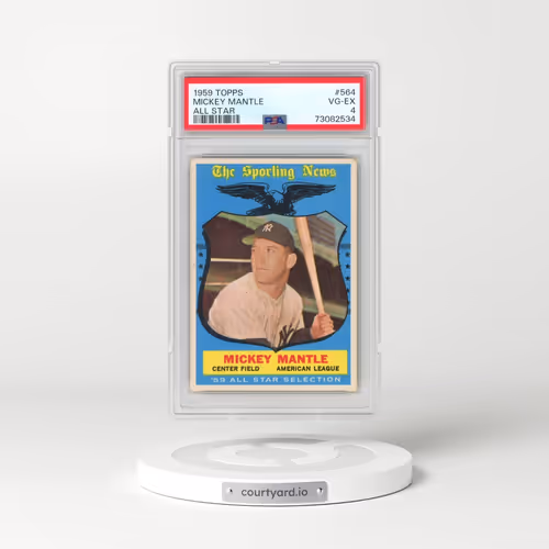 1959 Topps #564 Mickey Mantle - All Star (PSA 4 VG-EX)