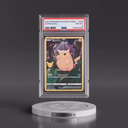 2021 Pokémon Celebrations #005 Pikachu - Full Art (PSA 8 NM-MT)