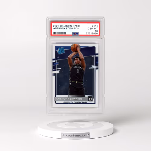 2020 Panini Donruss Optic #151 Anthony Edwards (PSA 10 GEM MINT)