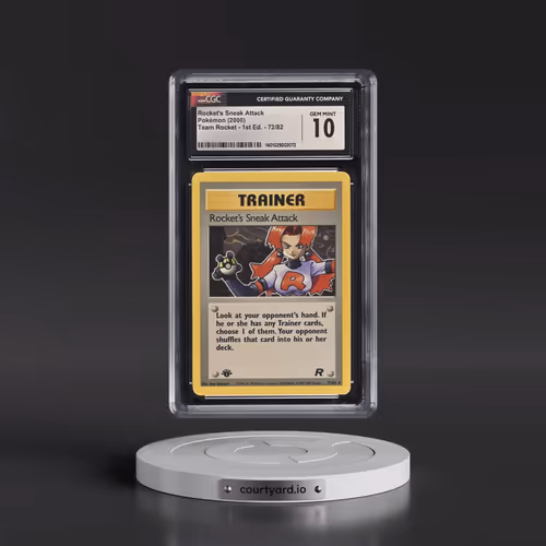 2000 Team Rocket #72/82 Rocket's Sneak Attack - 1st Edition 1st Edition (CGC 10 GEM MINT)