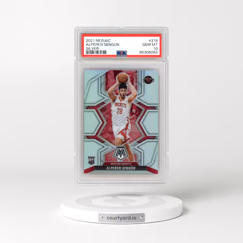 2021 Panini Mosaic #218 Alperen Sengun - Silver (PSA 10 GEM MINT)