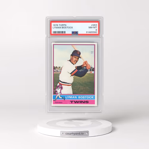 1976 Topps #263 Lyman Bostock (PSA 8 NM-MT)