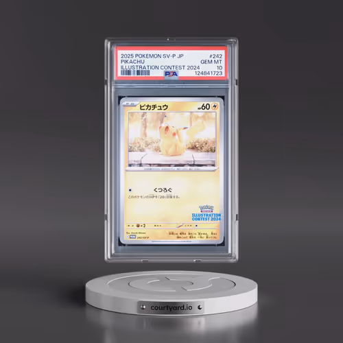 2025 Pokémon SV-P Promo #242 Pikachu - Illustration Contest 2024 (PSA 10 GEM MINT)