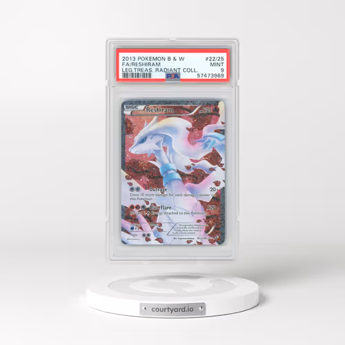 2013 Pokémon Black & White Legendary Treasures Radiant Collection #22/25 Reshiram - Full Art (PSA 9 MINT)