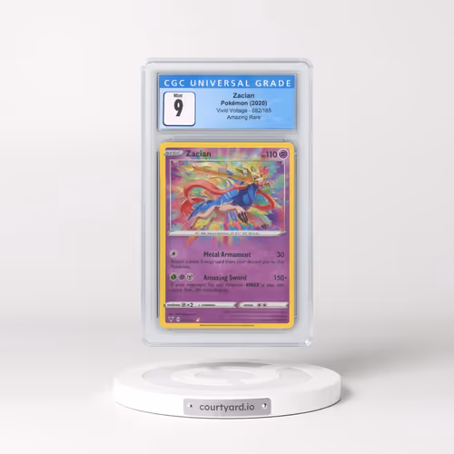 2020 Vivid Voltage #082/185 Zacian - Amazing Rare (CGC 9 MINT)