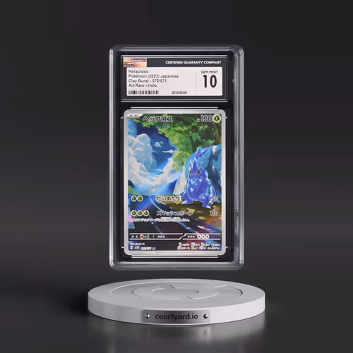 2023 Clay Burst #072/071 Heracross - Art Rare Holo (CGC 10 GEM MINT)