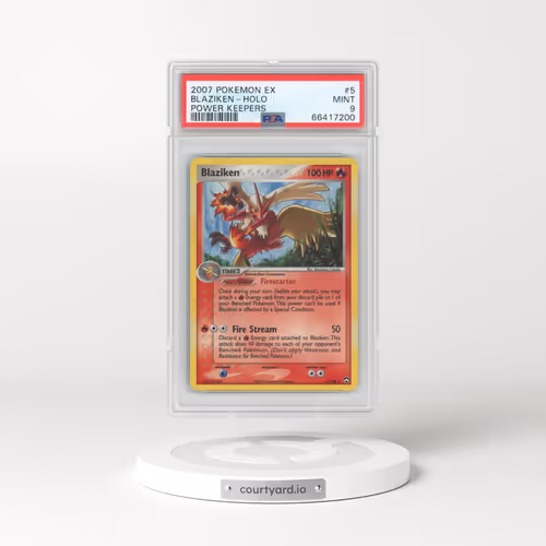 2007 EX Power Keepers #5 Blaziken - Holo (PSA 9 MINT)
