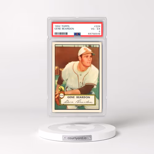 1952 Topps #229 Gene Beardon (PSA 4 VG-EX)