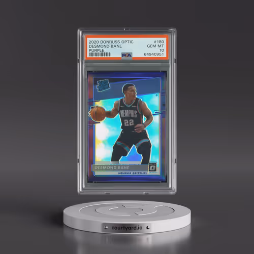 2020 Panini Donruss Optic #180 Desmond Bane - Purple (PSA 10 GEM MINT)