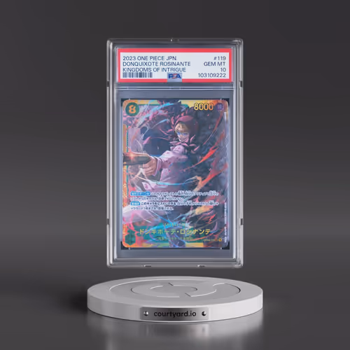 2023 One Piece Japanese OP04-Kingdoms of Intrigue #119 Donquixote Rosinante (PSA 10 GEM MINT)