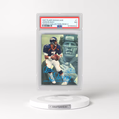1997 Flair Showcase Legacy Collection #7 John Elway - Row 2 (PSA 7 NM)