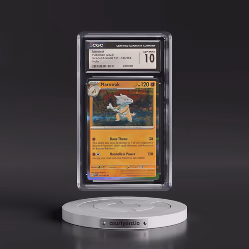 2023 Scarlet & Violet 151 - MEW EN #105/165 Marowak - Holo (CGC 10 GEM MINT)