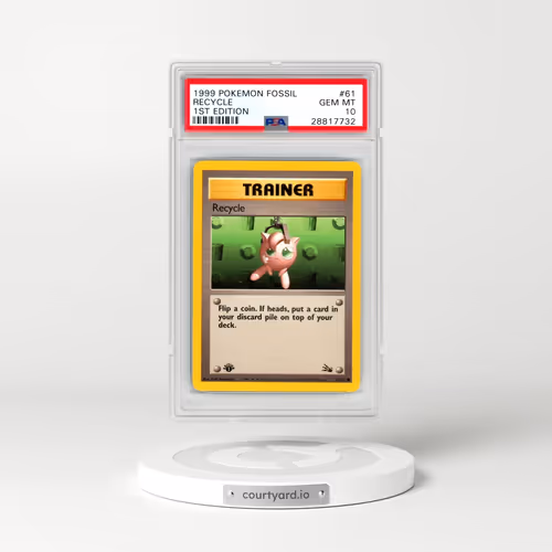 1999 Pokémon Fossil #61 Recycle - 1st Edition (PSA 10 GEM MINT)