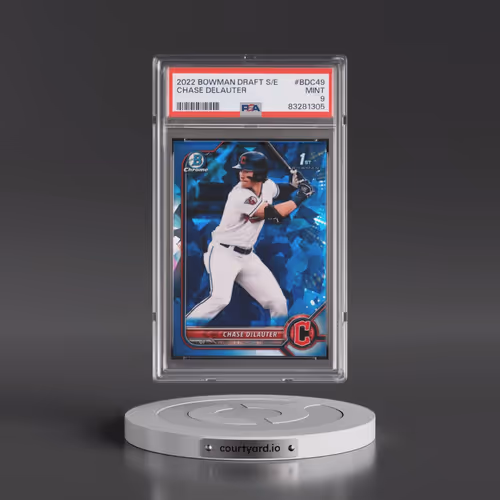 2022 Bowman Draft Chrome Sapphire Edition #BDC49 Chase Delauter (PSA 9 MINT)
