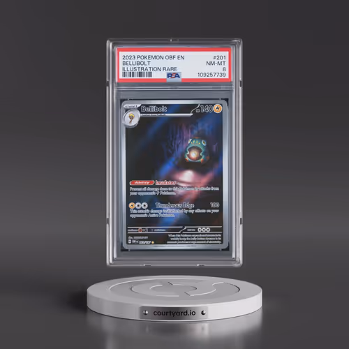 2023 Pokémon Obf EN-Obsidian Flames #201 Bellibolt - Illustration Rare (PSA 8 NM-MT)