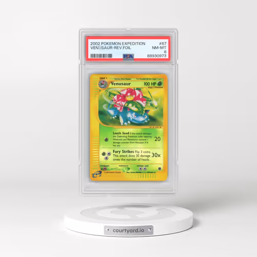 2002 Pokémon Expedition #67 Venusaur - Reverse Foil (PSA 8 NM-MT)