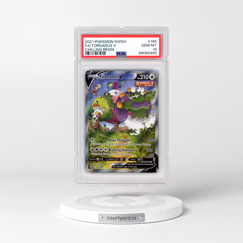 2021 Pokémon Sword & Shield Chilling Reign #185 Tornadus V - Holo Full Art (PSA 10 GEM MINT)