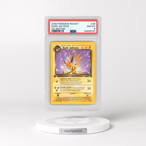 2000 Team Rocket #38 Dark Jolteon - 1st Edition (PSA 8 NM-MT)