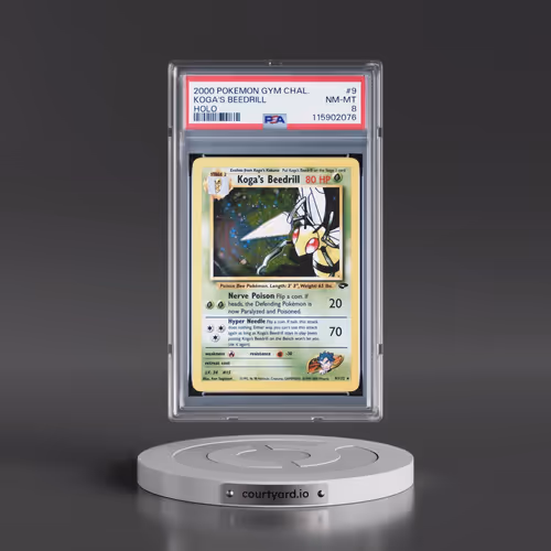 2000 Pokémon Gym Challenge #9 Koga's Beedrill - Holo (PSA 8 NM-MT)