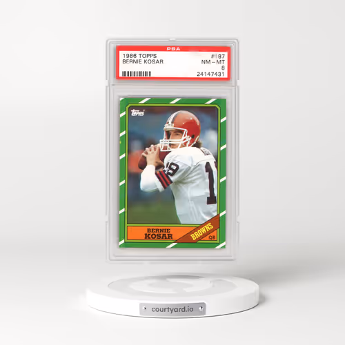 1986 Topps #187 Bernie Kosar (PSA 8 NM-MT)