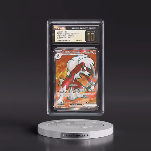 2023 Triplet Beat #090/073 Lycanroc ex - Holo (CGC 10 PRISTINE)