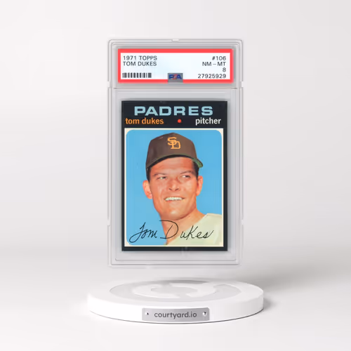 1971 Topps #106 Tom Dukes (PSA 8 NM-MT)