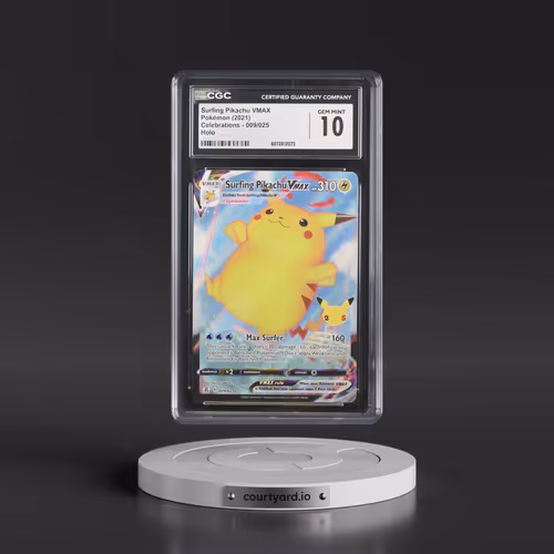 2021 Celebrations #009/025 Surfing Pikachu VMAX - Holo (CGC 10 GEM MINT)