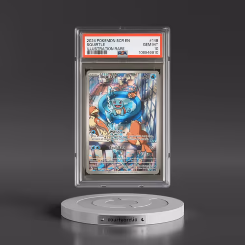 2024 Pokémon Scr EN-Stellar Crown #148 Squirtle - Illustration Rare (PSA 10 GEM MINT)