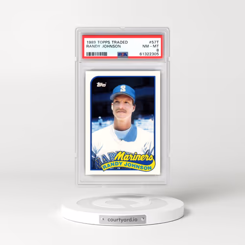 1989 Topps Traded #57T Randy Johnson (PSA 8 NM-MT)