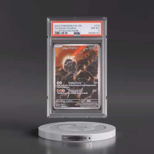 2023 Pokémon Pal EN-Paldea Evolved #218 Paldean Tauros - Illustration Rare (PSA 8 NM-MT)