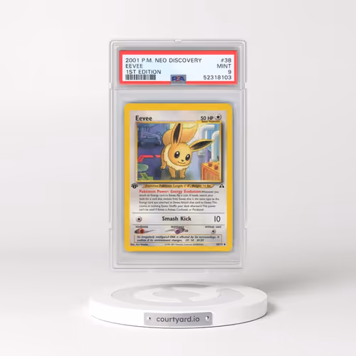 2001 Pokémon Neo Discovery #38 Eevee - 1st Edition (PSA 9 MINT)