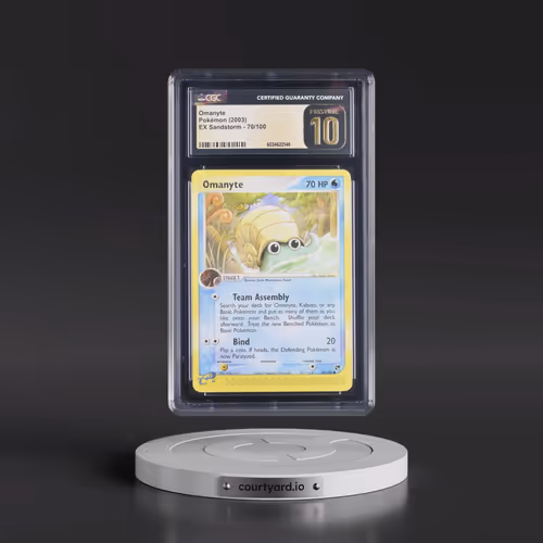 2003 EX Sandstorm (2003 Copyright, w/ "e" Symbol) #70/100 Omanyte (CGC 10 PRISTINE)