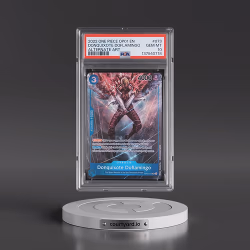 2022 One Piece OP01-Romance Dawn #073 Donquixote Doflamingo - Alternate Art (PSA 10 GEM MINT)