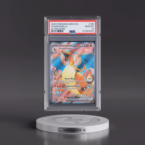 2023 Pokémon Mew EN-151 #183 Charizard EX - Holo Ultra Rare (PSA 10 GEM MINT)