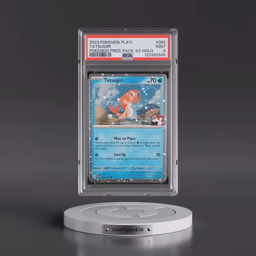 2023 Pokémon Play! Pokemon Prize Pack: Series 3 #062 Tatsugiri - Holo (PSA 9 MINT)