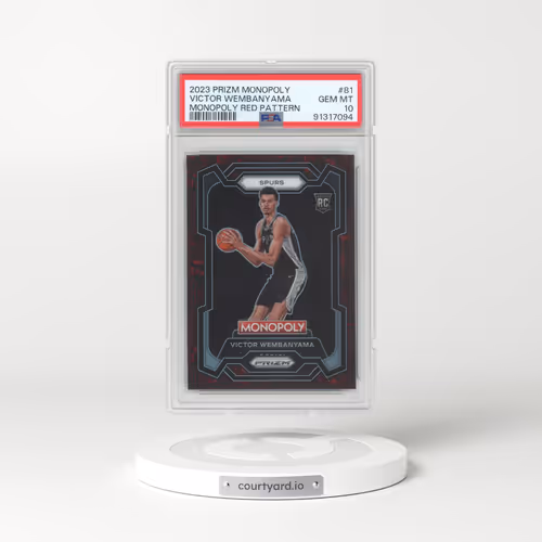 2023 Panini Prizm Monopoly #81 Victor Wembanyama - Monopoly Red Pattern (PSA 10 GEM MINT)