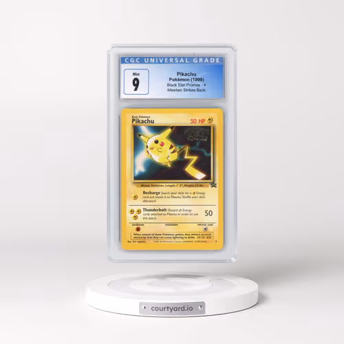 1999 Black Star Promos #4 Pikachu - Mewtwo Strikes Back (CGC 9 MINT)