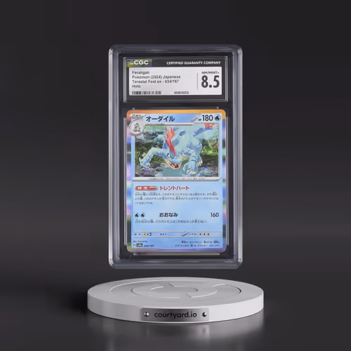 2024 High Class Pack: Terastal Fest ex - sv8a #034/187 Feraligatr - Holo (CGC 8.5 NM-MT+)
