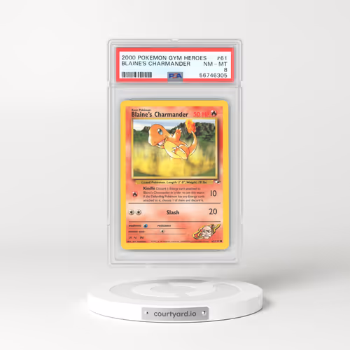 2000 Gym Heroes #61 Blaine's Charmander (PSA 8 NM-MT)