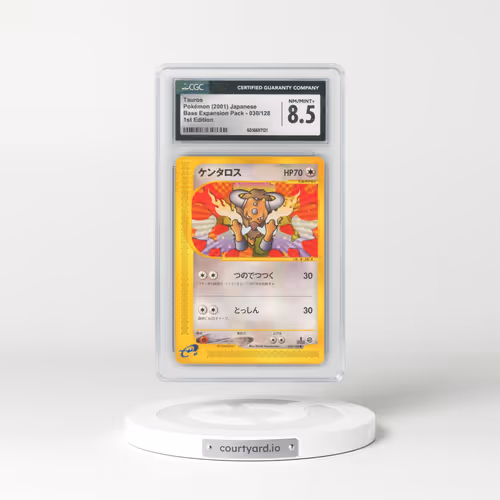 2001 Base Expansion Pack #030/128 Tauros - 1st Edition (CGC 8.5 NM-MT+)