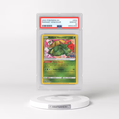 2022 Pokémon Go #004 Radiant Venusaur - Holo (PSA 10 GEM MINT)